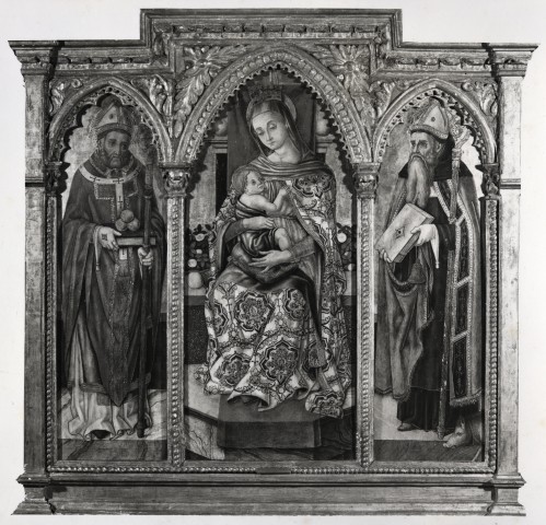 A. C. Cooper — Crivelli Vittore - sec. XV - Madonna con Bambino in trono; San Nicola di Bari; Sant'Antonio Abate — insieme